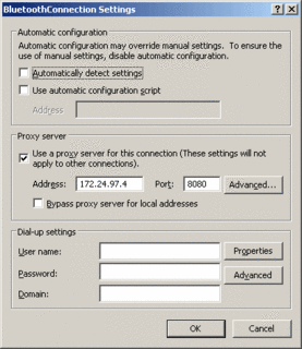 gprs proxy settings